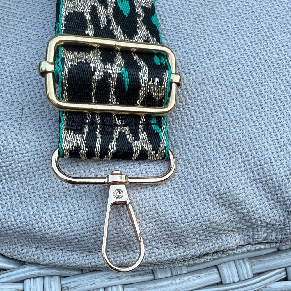Leopard Print Strap with Teal Accents - Picture 5 of 9